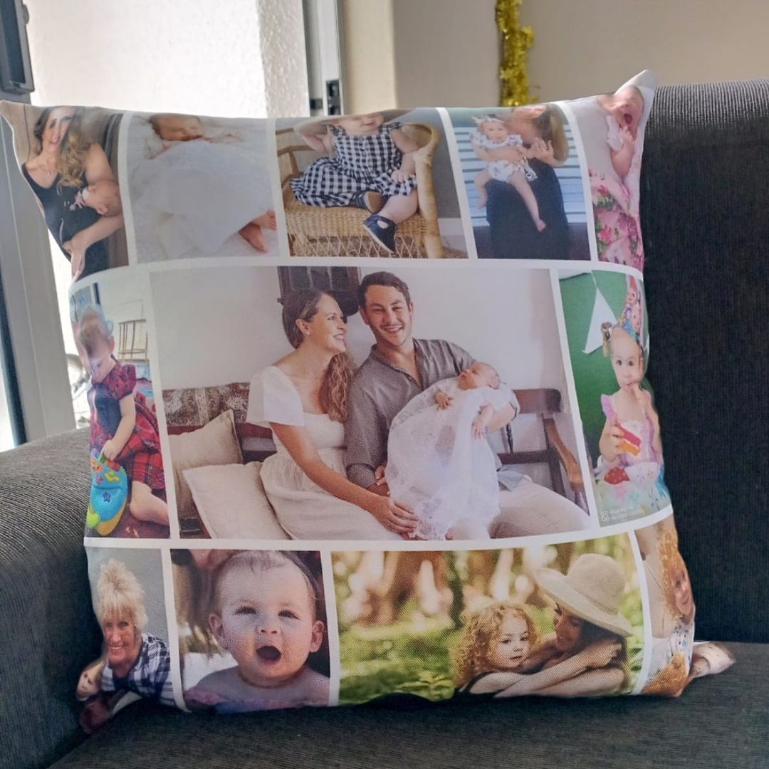 personalised photo cushion cover