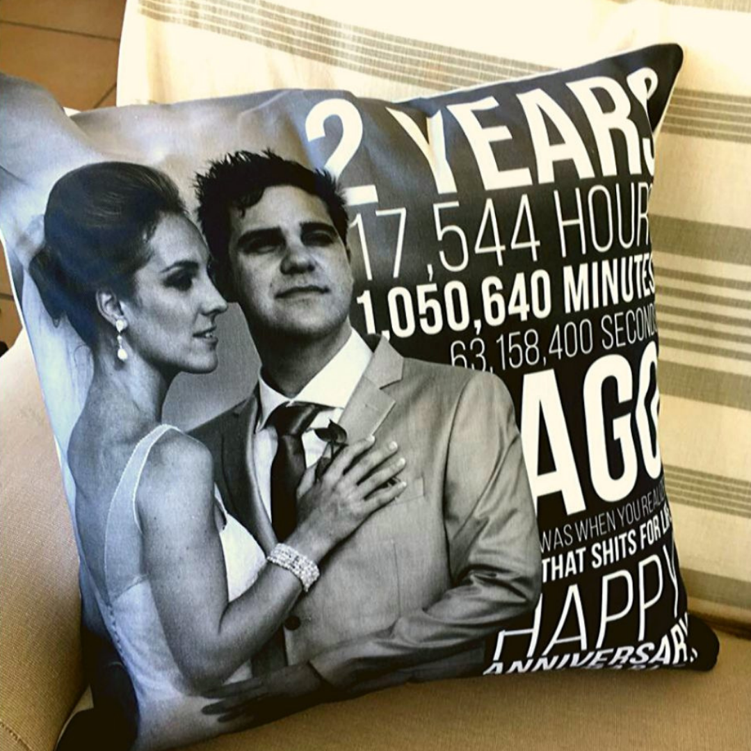 personalised photo cushion cover